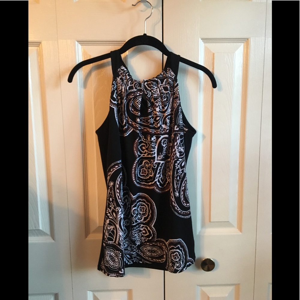 Whbm Sleeveless Tunic With Keyhole In Front - image 1